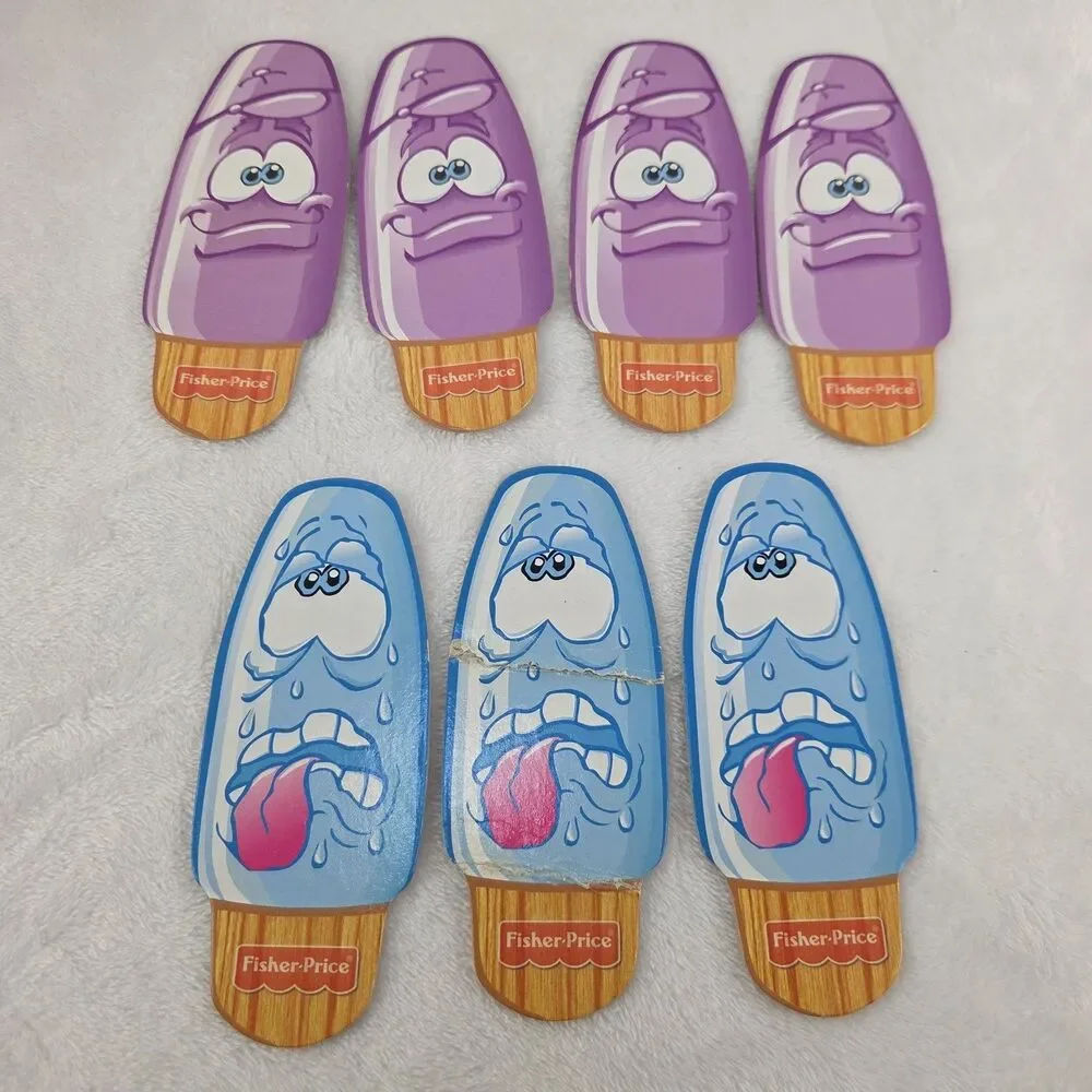 Vintage 1998 Fisher-Price Flip-Flop Freezer Pops Memory Game Complete
